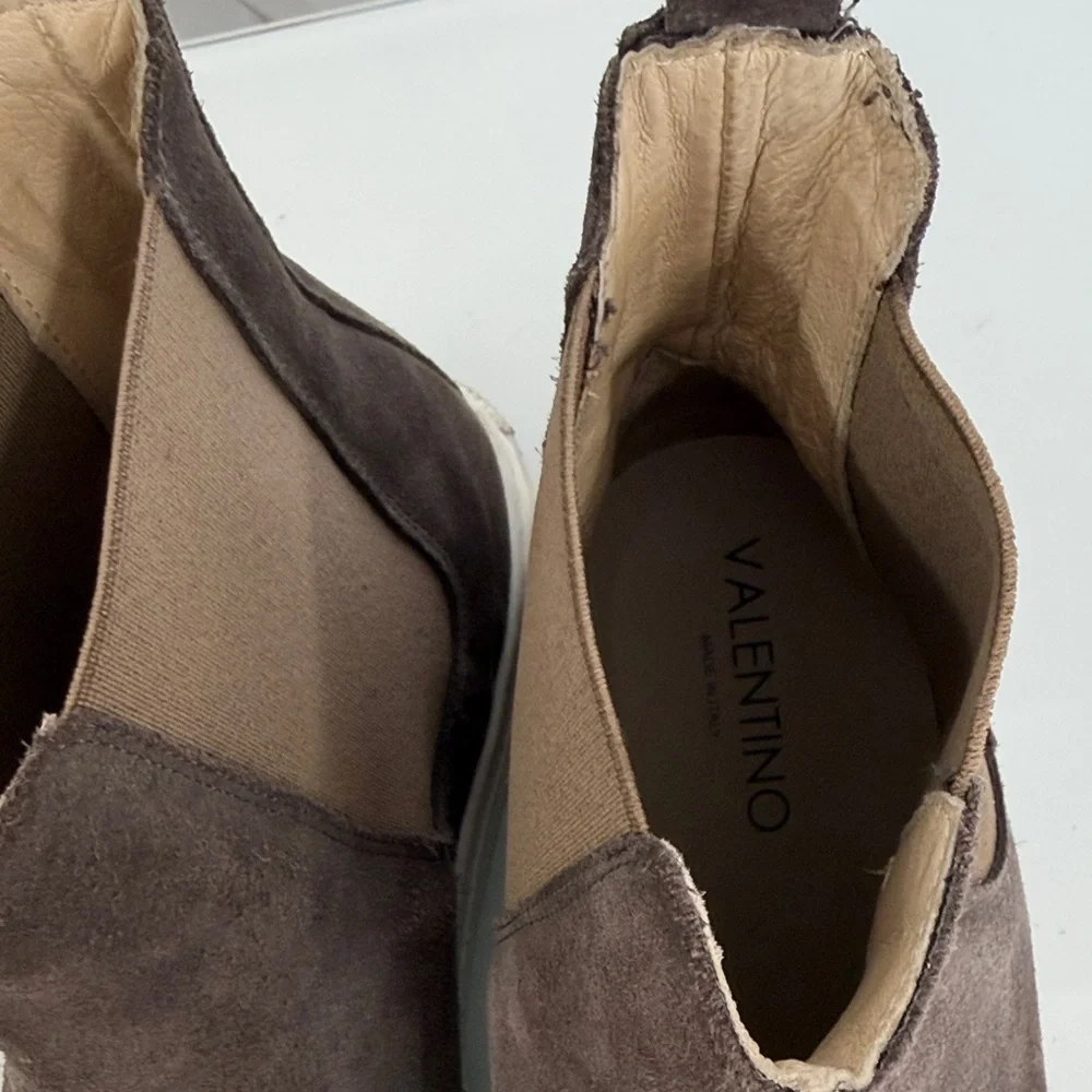 Mario Valentino Dark Brown Suede Ankle Boots 45